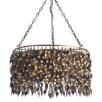 Leaves and Seeds Drum Pendant by Arteriors - Starlight Lighting USA and Canada